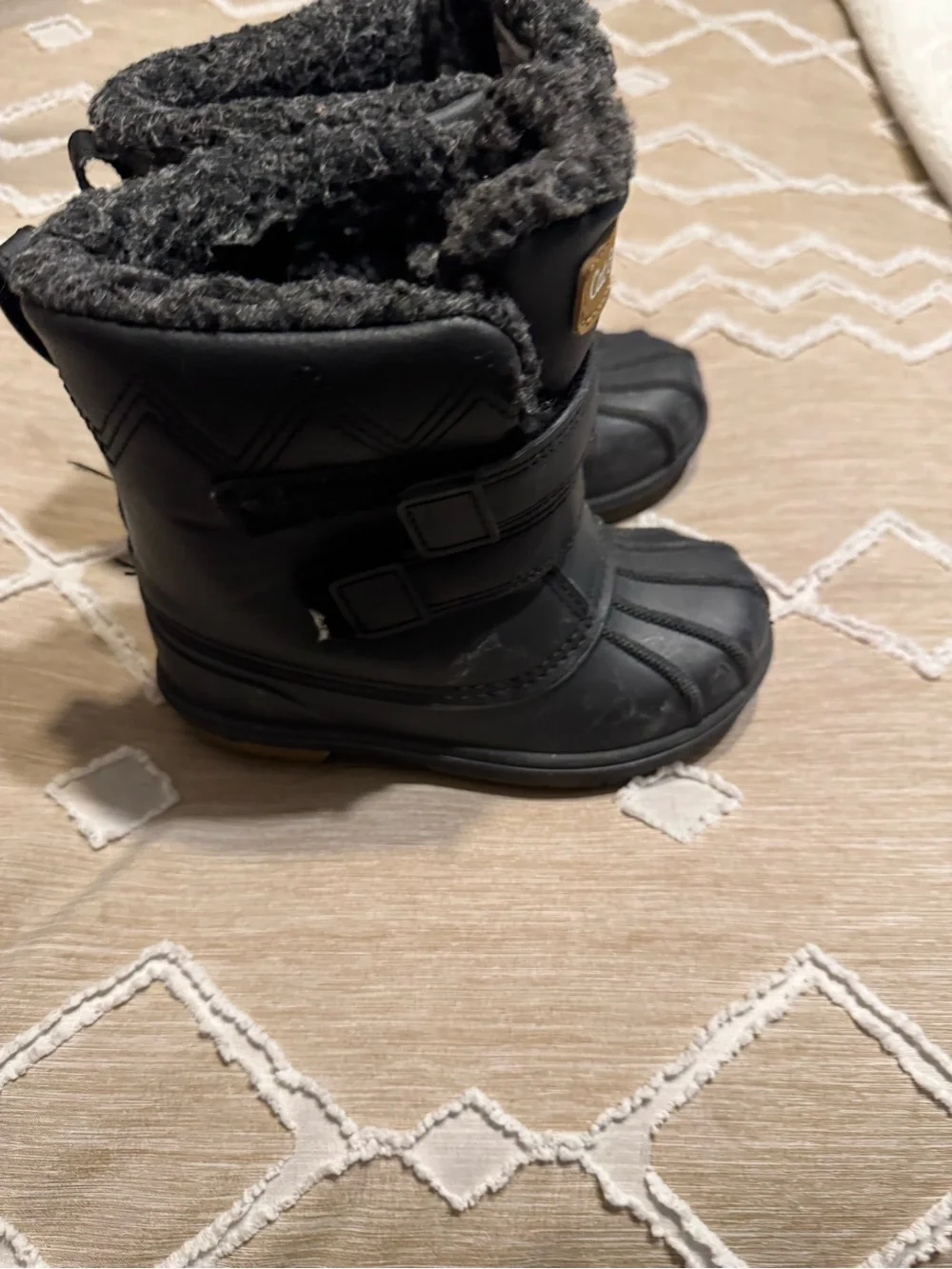Target Cat & Jack Black Kids Insulated Snow Boots
